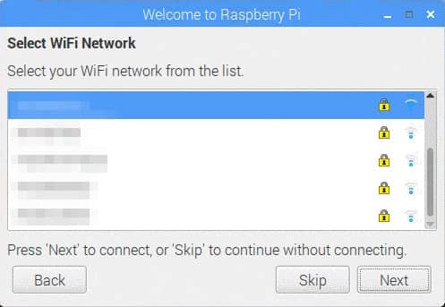 Raspberry pi wifiの設定。