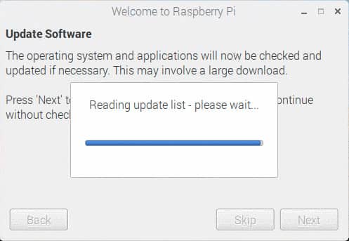 Raspberry pi アップデート中。